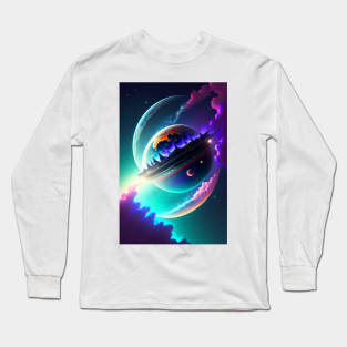 Luminous Cascade Long Sleeve T-Shirt